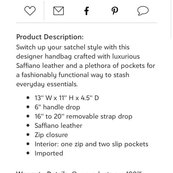 🖤 NWT Authentic Michael Kors Saffiano Leather Lg Satchel Bag - BLACK - Picture 11 of 11